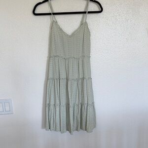 Chic Light Green Spaghetti Strap Dress
